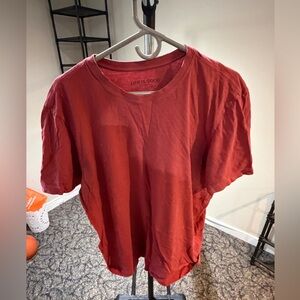 Life Is Good Red T-Shirt — L